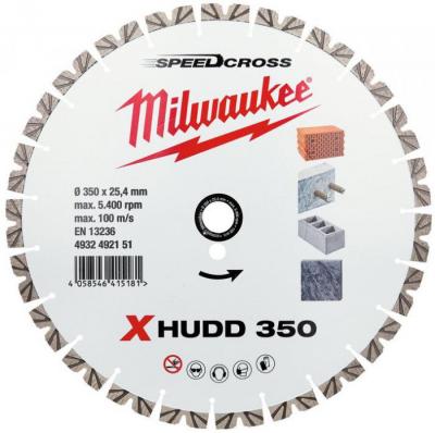 Отрезной диск алмазный  Milwaukee Speedcross X-HUDD 350мм 4932492151