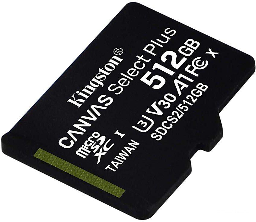 Карта памяти Kingston Canvas Select Plus microSDXC 512GB Карта памяти Kingston Canvas Select Plus microSDXC 512GB
