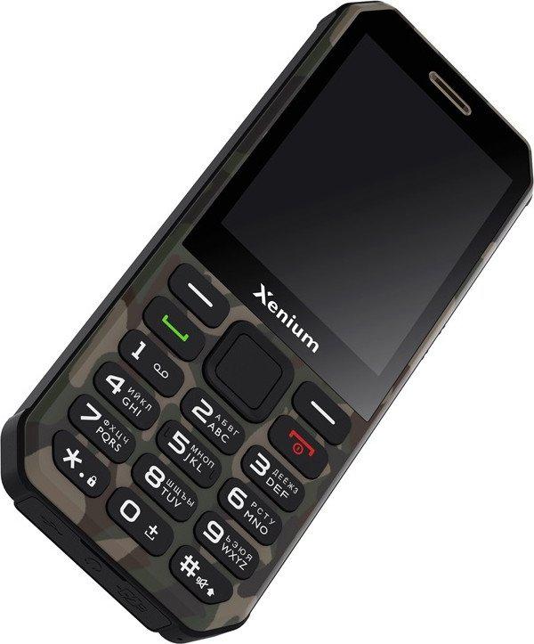 Телефон Xenium X300 (зеленый камуфляж)