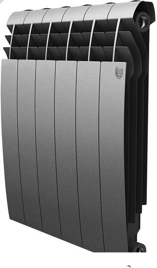 Биметаллический радиатор Royal Thermo BiLiner 500 Silver Satin (8 секций)