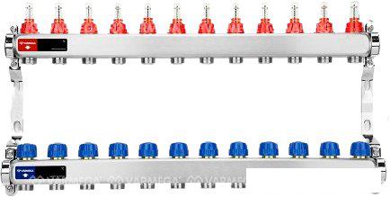 Запорная арматура Varmega Коллектор для теплого пола с расходомерами VM15112 ВР 1"