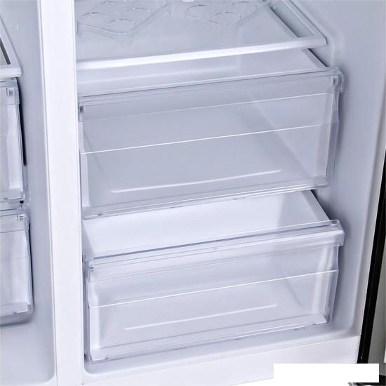 Холодильник side by side Hyundai CS6503FV (черное стекло)