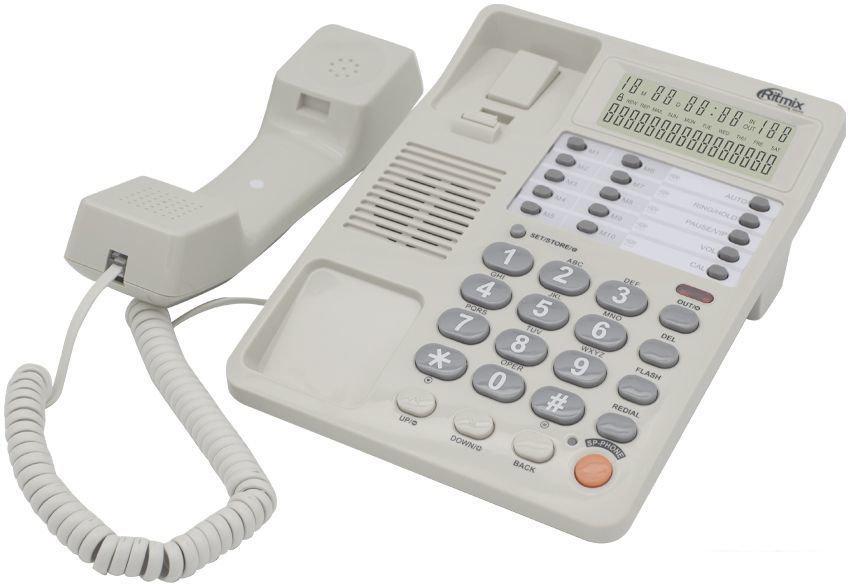 Проводной телефон Ritmix RT-495 (белый)