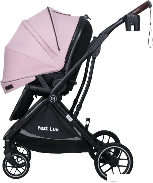 Коляска прогулочная «книга» Farfello Fest Lux FL-2 (розовый)