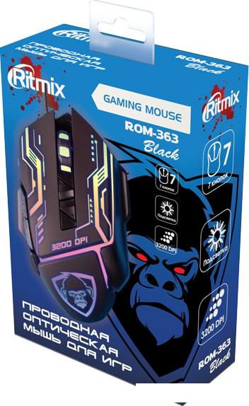 Мышь Ritmix ROM-363 (черная)