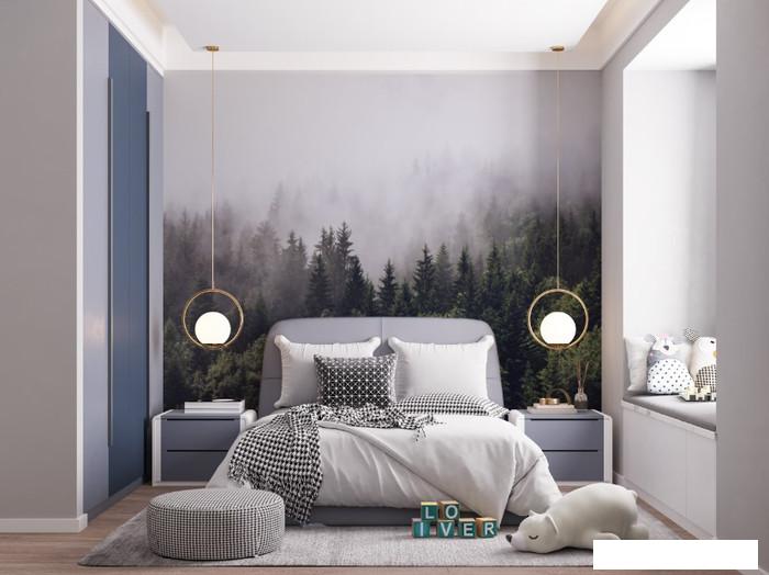 Обои ФабрикаФресок Туманный лес 193280 (300x280)