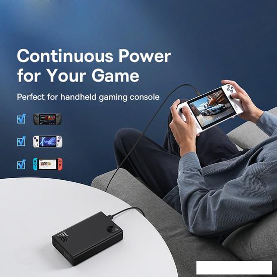 Внешний аккумулятор Baseus Adaman Digital Display Fast Charge Power Bank 140W 24000mAh (черный)