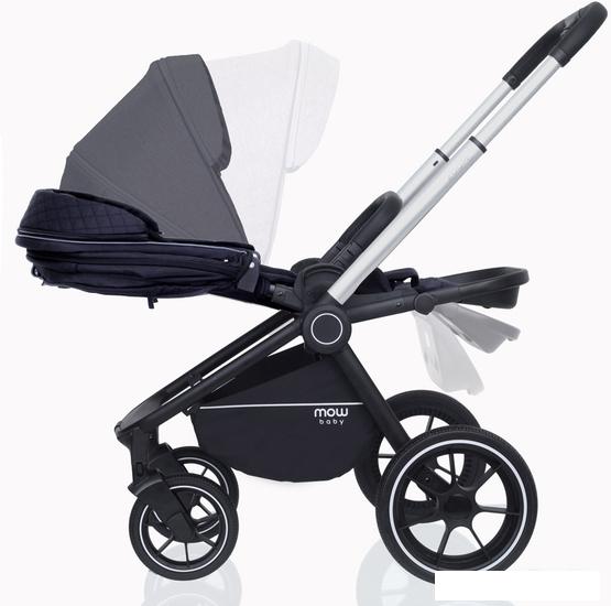 Детские коляски и аксессуары Rant MOWbaby Zoom PU (2 в 1, silver black)