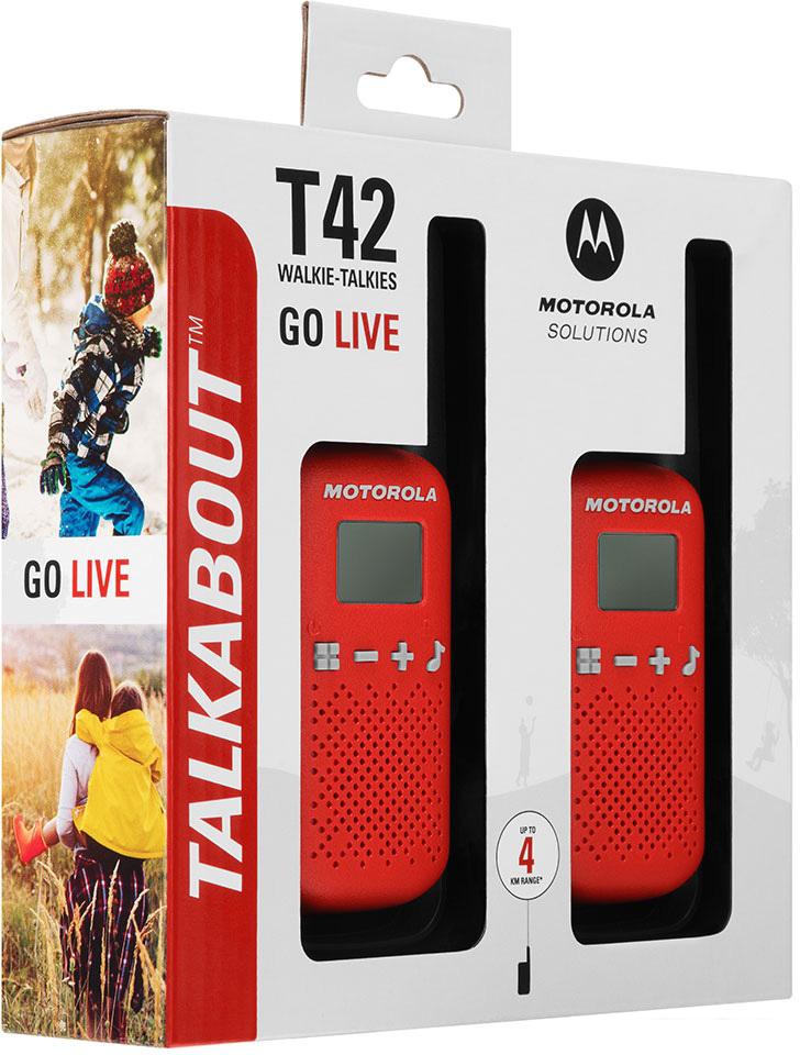 Портативная радиостанция Motorola Talkabout T42 (красный)