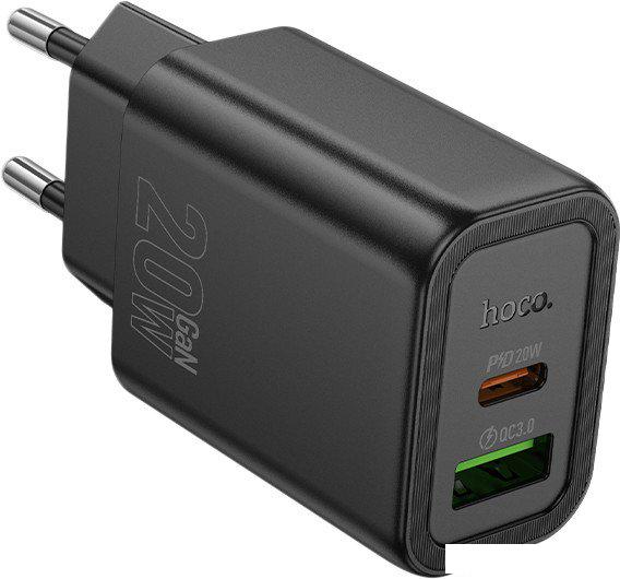 Сетевое зарядное Hoco N61 (черный)