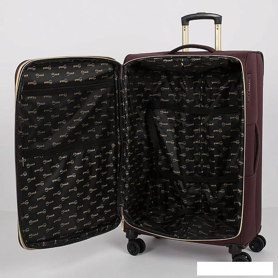 Чемоданы, сумки-тележки Grott 338-1731/3-28 (бордовый)