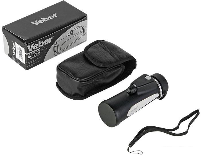 Бинокли, подзорные трубы и приборы ночного видения Veber 8х42 WP с компасом