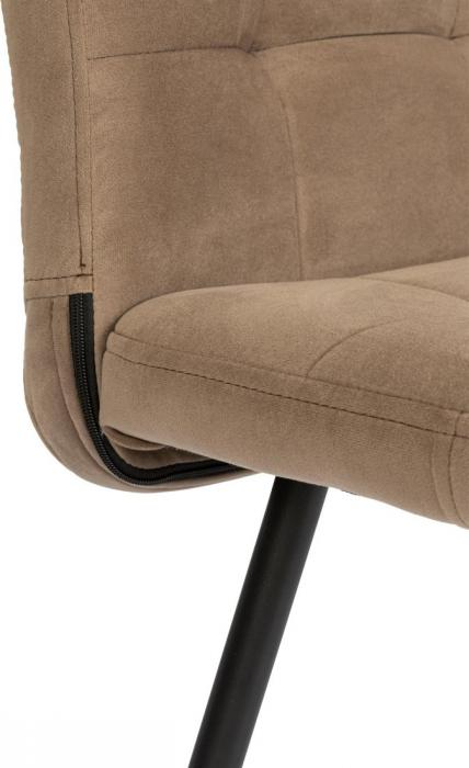 Стул TetChair Medeo велюр (бежевый/черный)